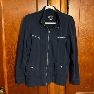 2/$25: Style & Co. Women's Navy Sweatshirt with Zipper